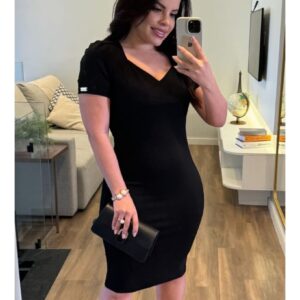 Vestido Tubinho Rafaela em Malha Neoprene – Clássico e Versátil