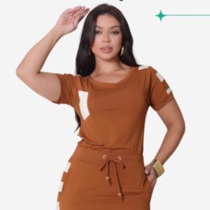Conjunto Saia e Blusa em Viscolycra – Estilo, Conforto e Versatilidade para o Dia a Dia